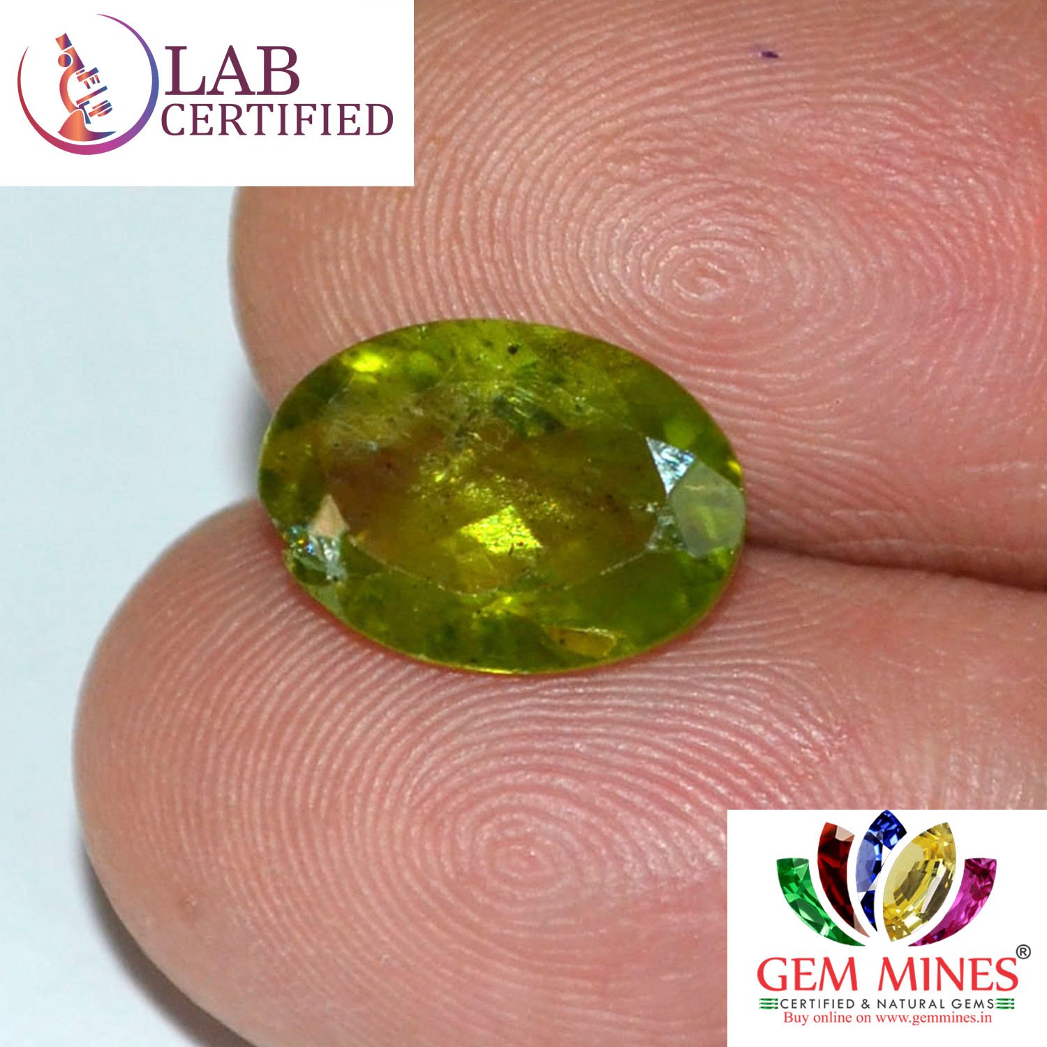 NPD224 3 Peridot 3.7 Ct.
