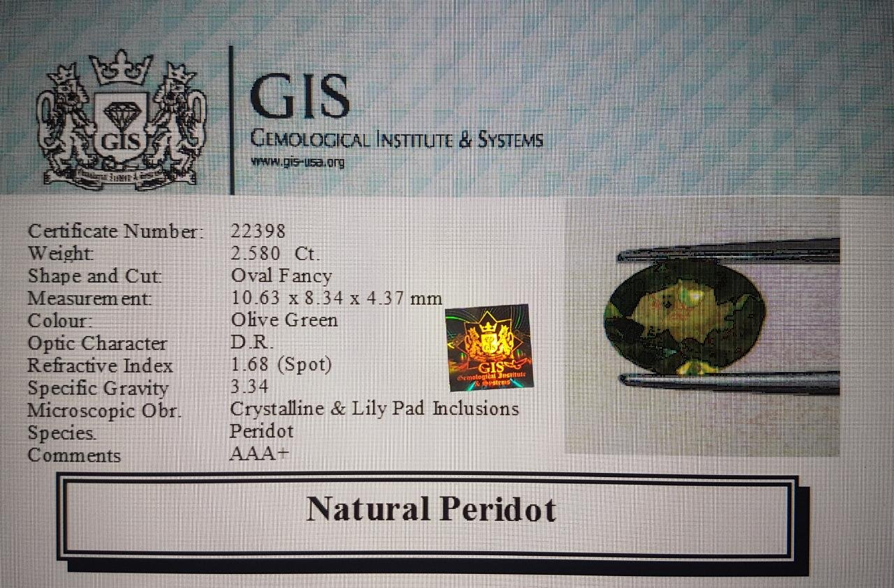 NPD234 4 Peridot 2.58 Ct.