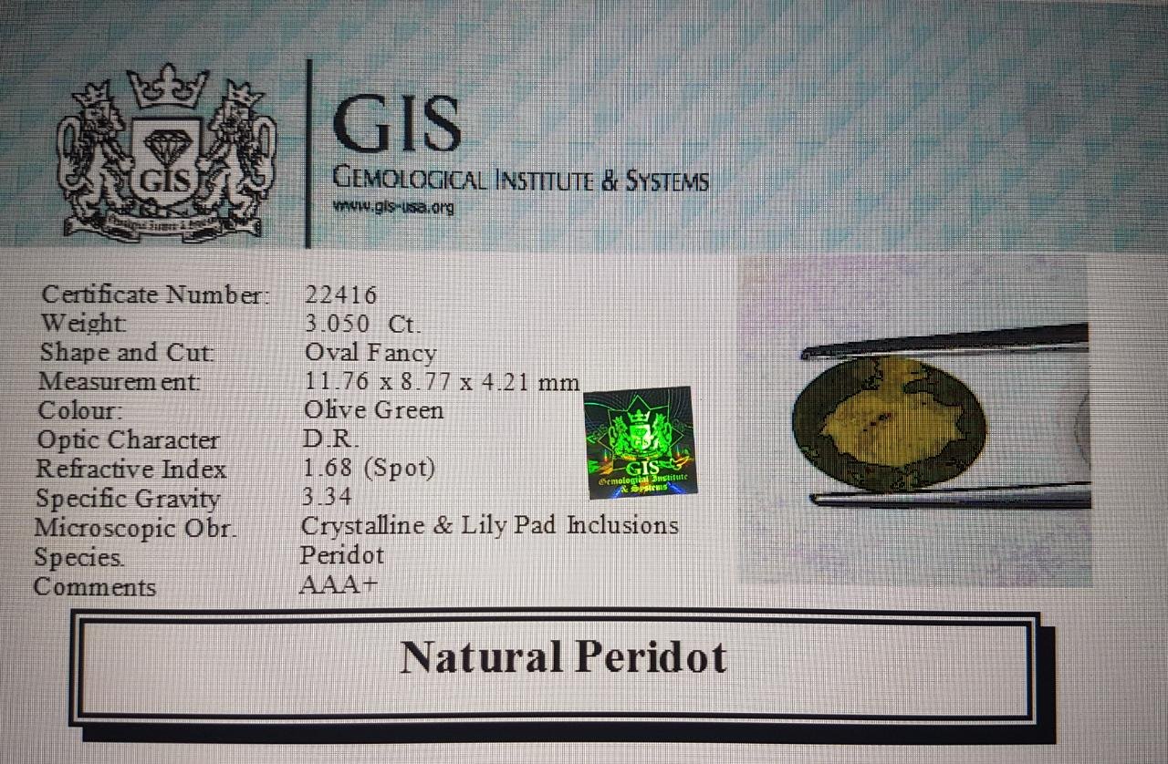NPD252 4 Peridot 3.05 Ct.