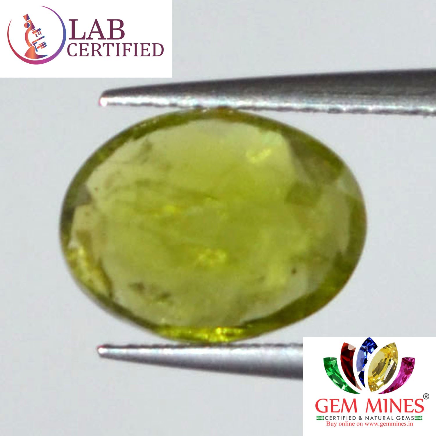 NPD281 2 Peridot 3.8 Ct.