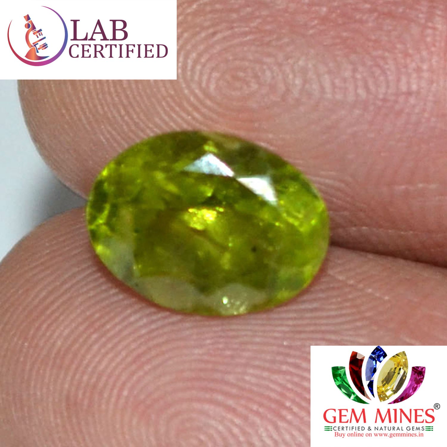 NPD281 3 Peridot 3.8 Ct.