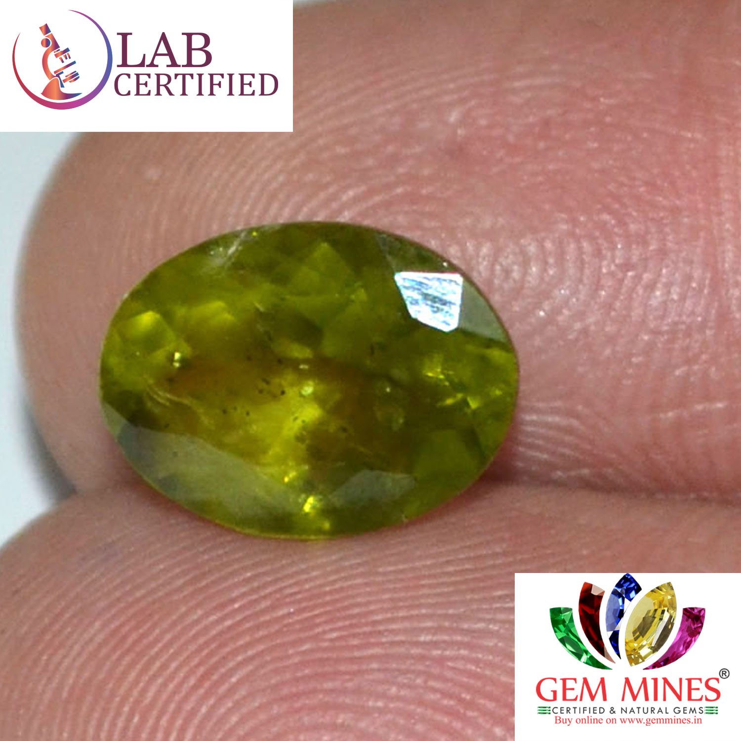 NPD308 3 Peridot 3.38 Ct.
