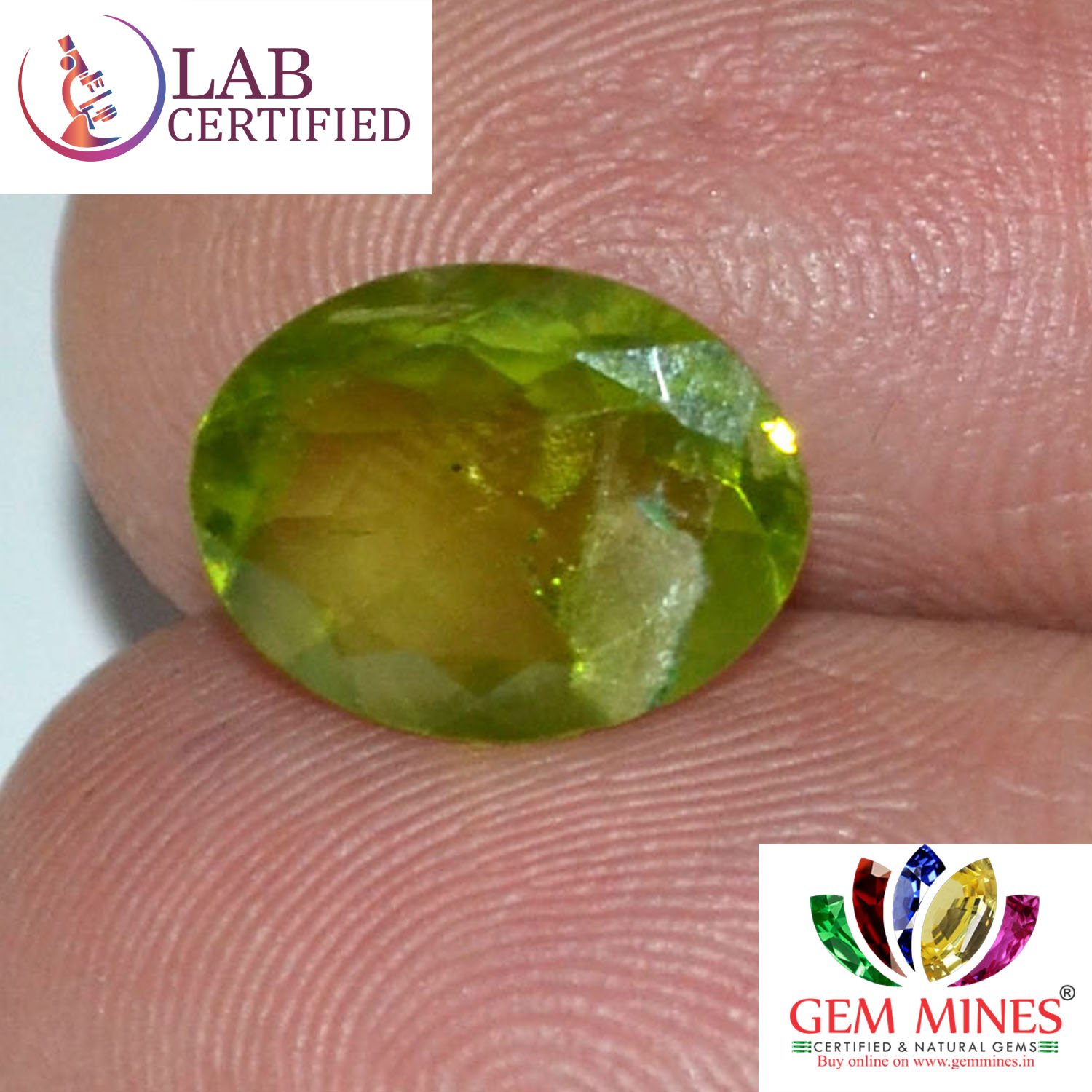NPD309 3 Peridot 3.12 Ct.