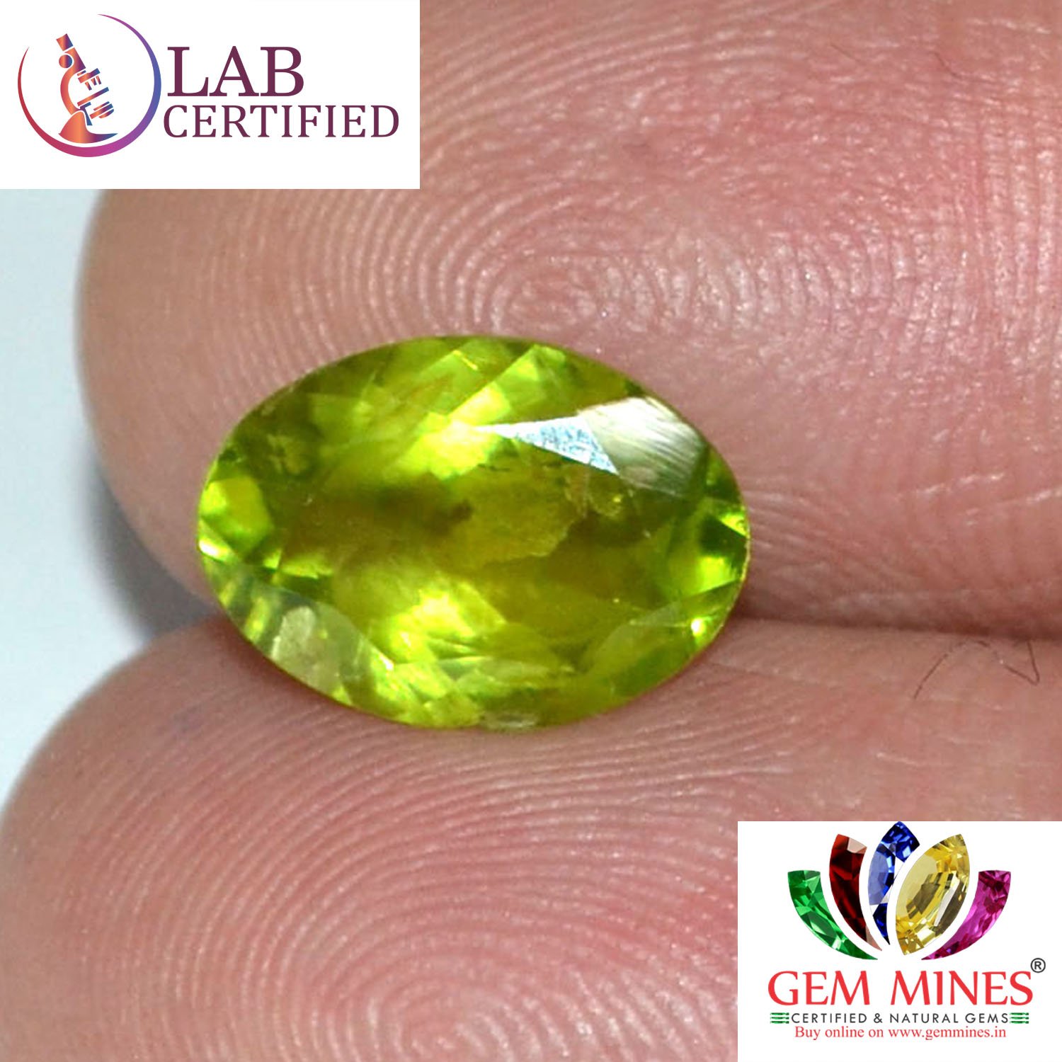 NPD313 3 Peridot 2.92 Ct.