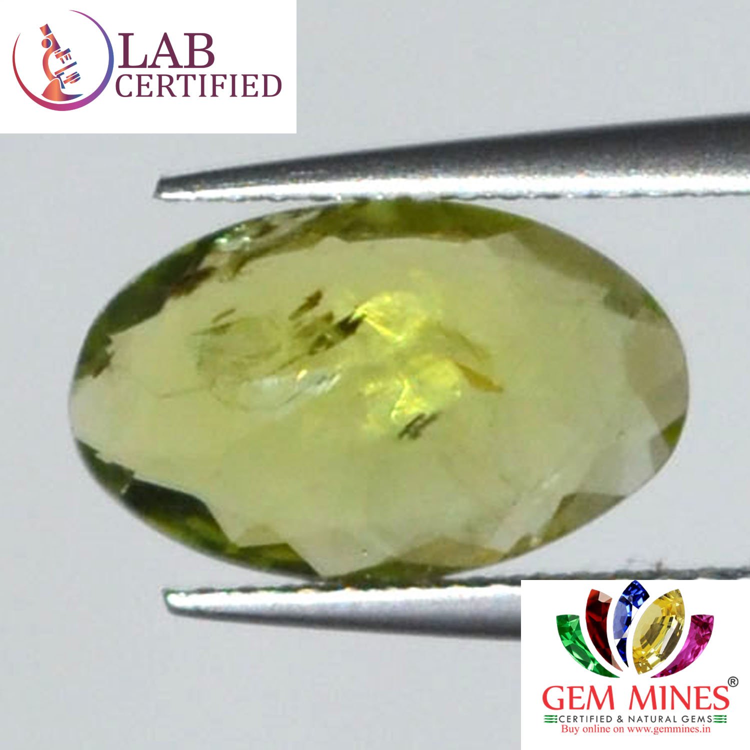 NPD318 2 Peridot 2.91 Ct.