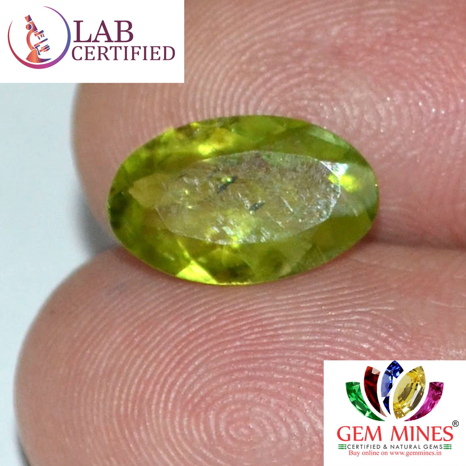 NPD318 3 Peridot 2.91 Ct.