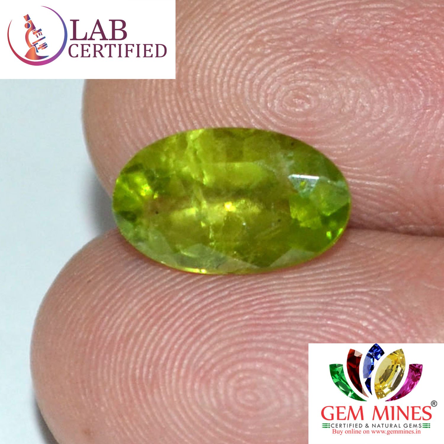 NPD321 3 Peridot 3.42 Ct.