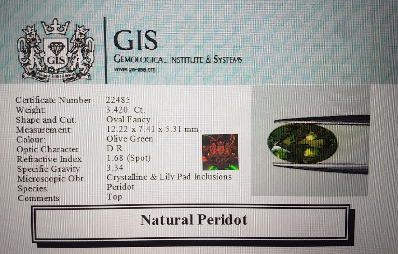 NPD321 4 Peridot 3.42 Ct.