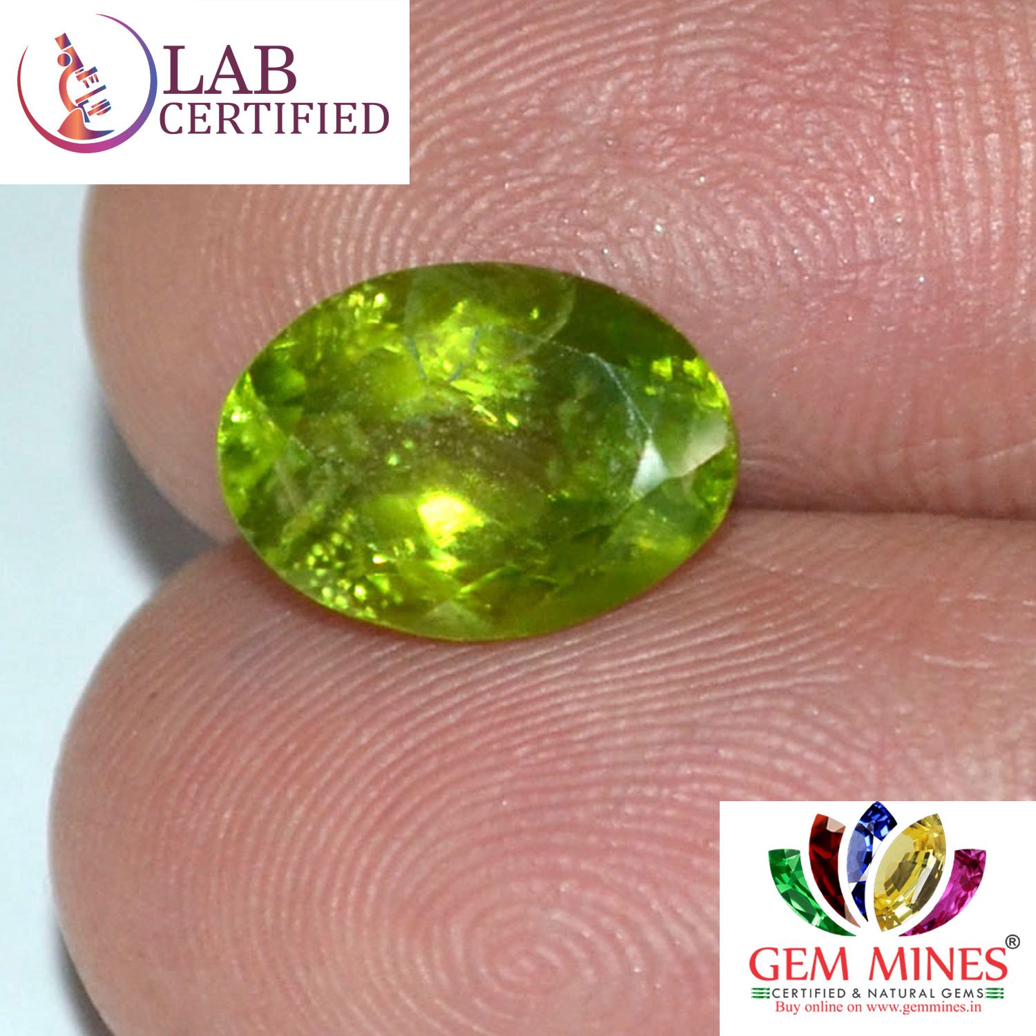 NPD323 3 Peridot 3.74 Ct.