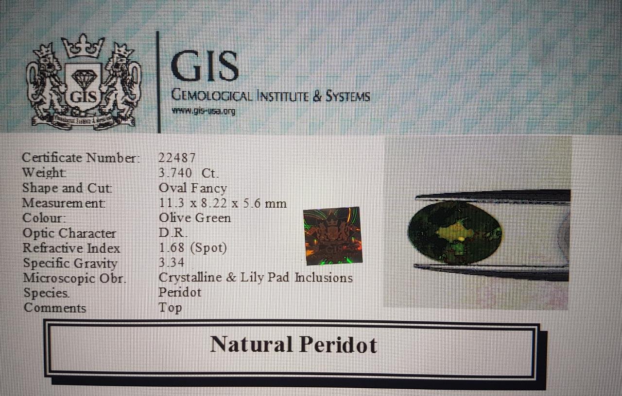 NPD323 4 Peridot 3.74 Ct.