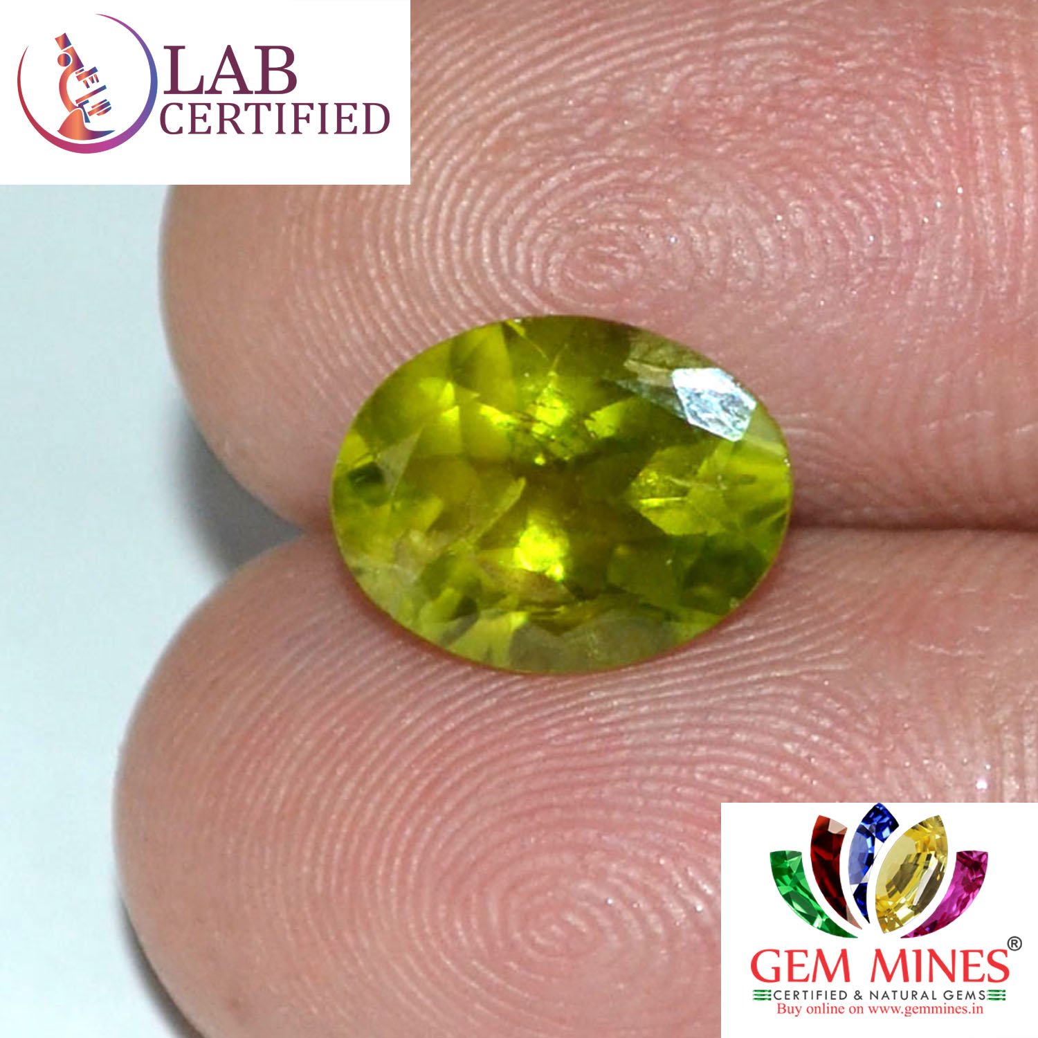 NPD328 3 Peridot 3.07 Ct.