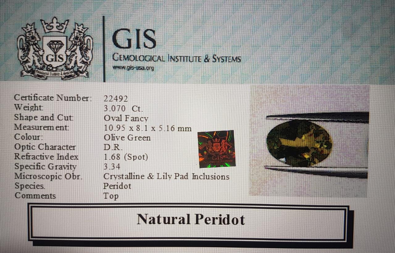 NPD328 4 Peridot 3.07 Ct.