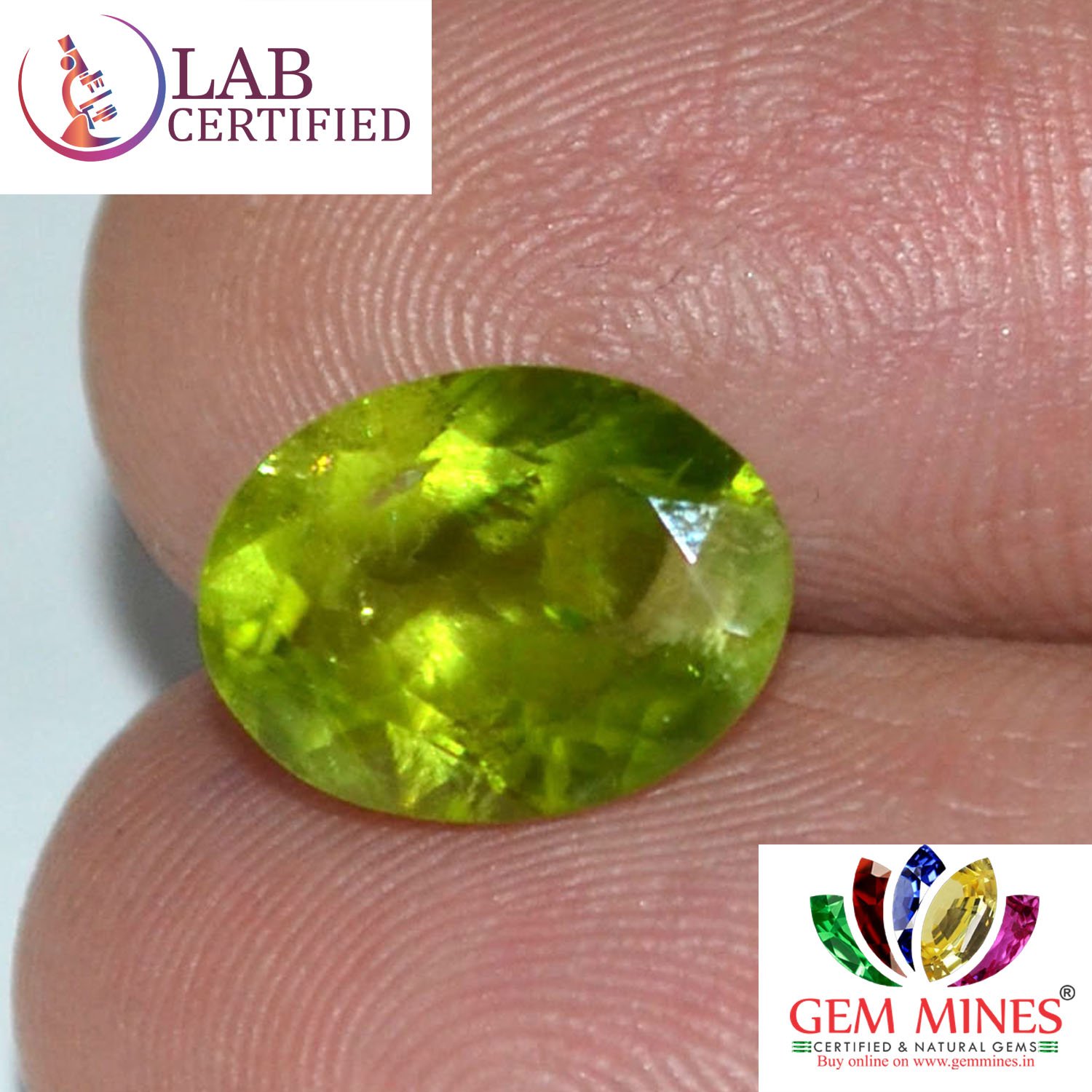 NPD338 3 Peridot 3.88 Ct.