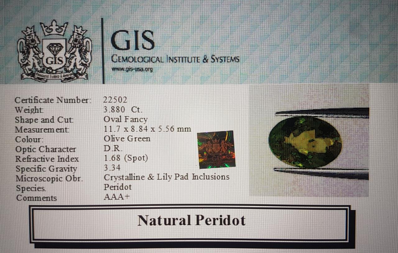 NPD338 4 Peridot 3.88 Ct.