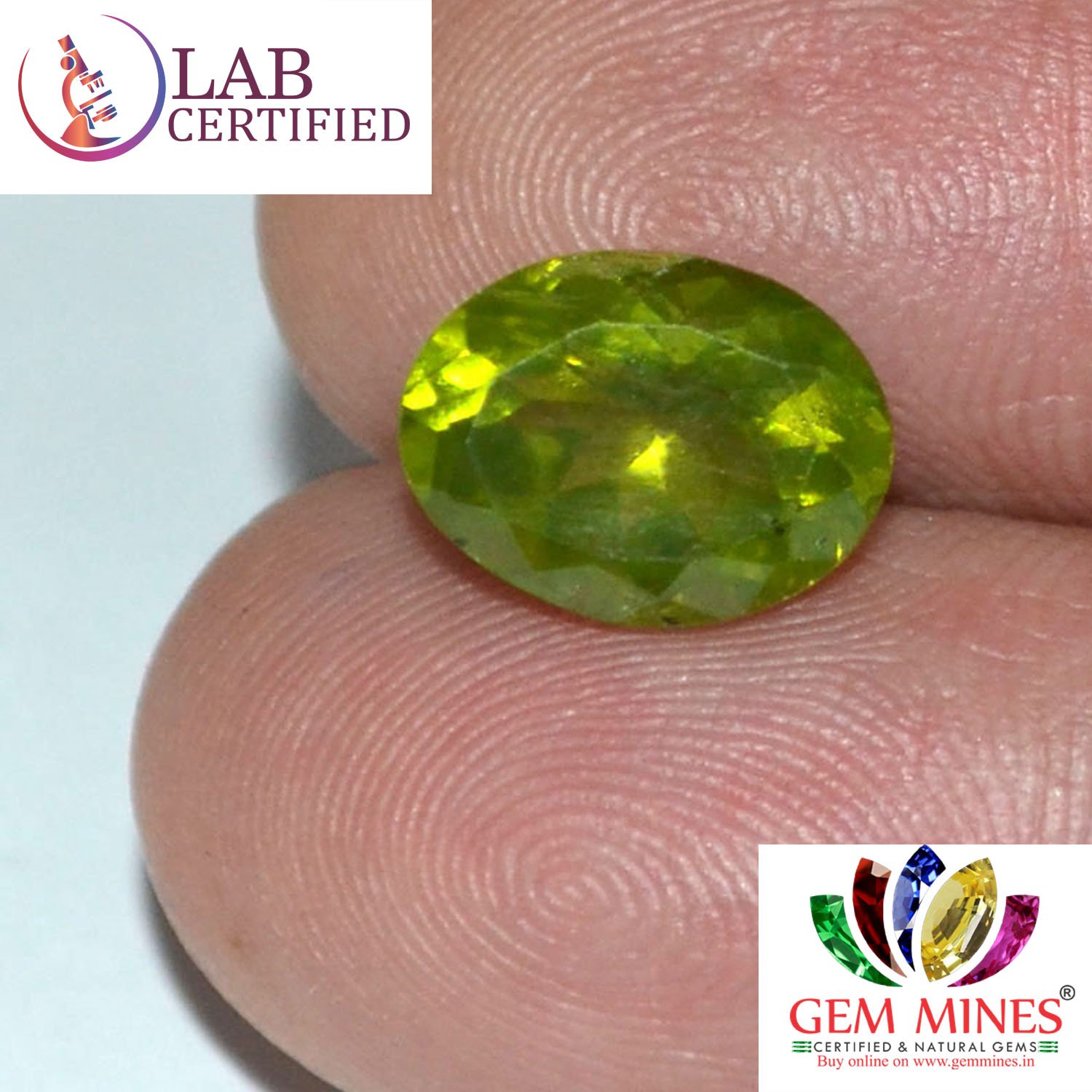 NPD346 3 Peridot 4.02 Ct.