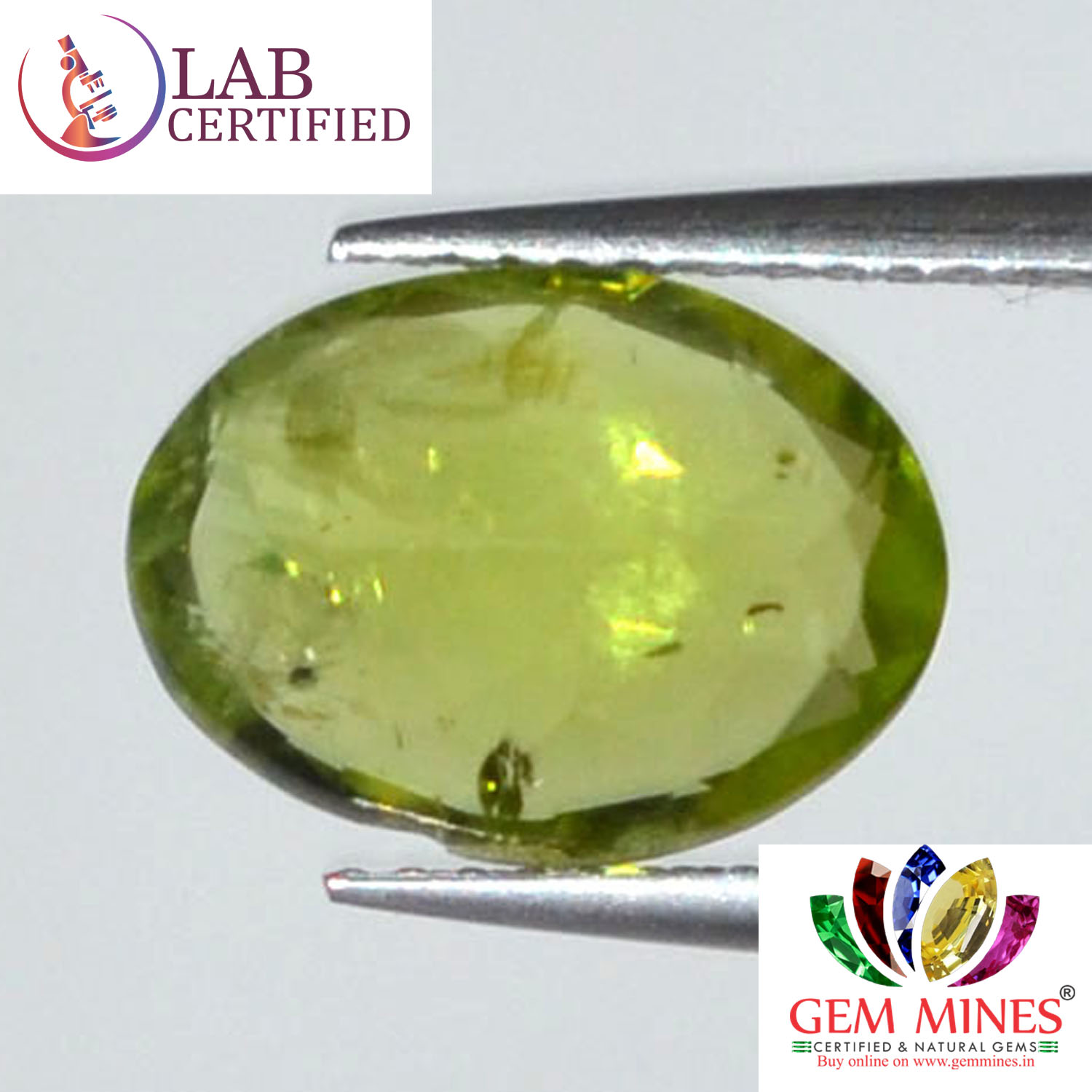 NPD350 2 Peridot 3.72 Ct.