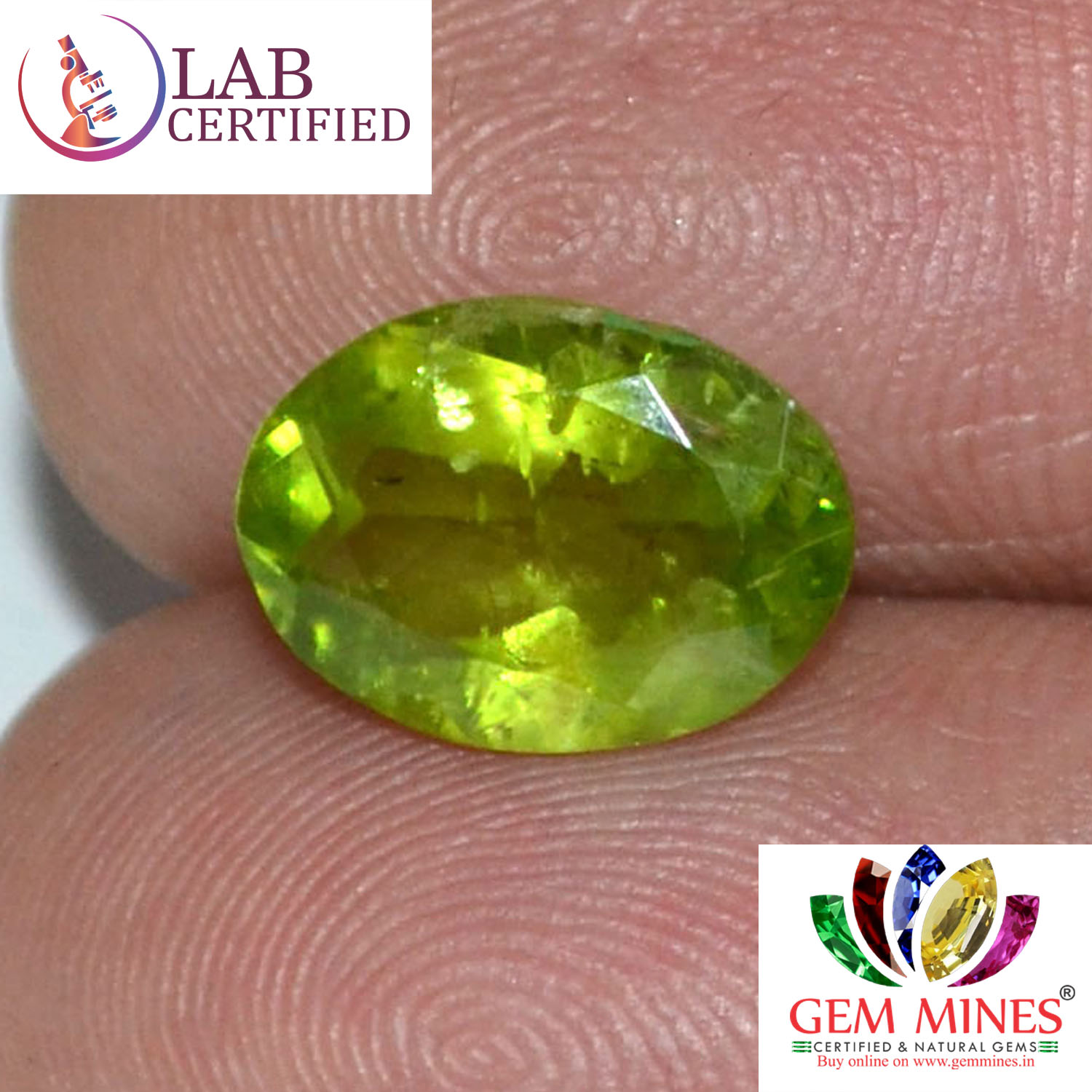 NPD350 3 Peridot 3.72 Ct.
