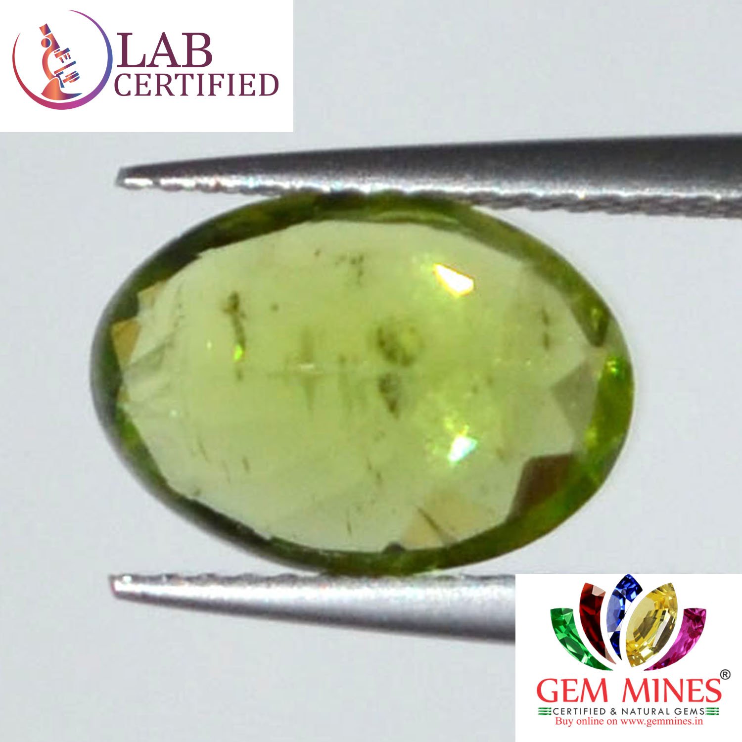NPD361 2 Peridot 3.92 Ct.