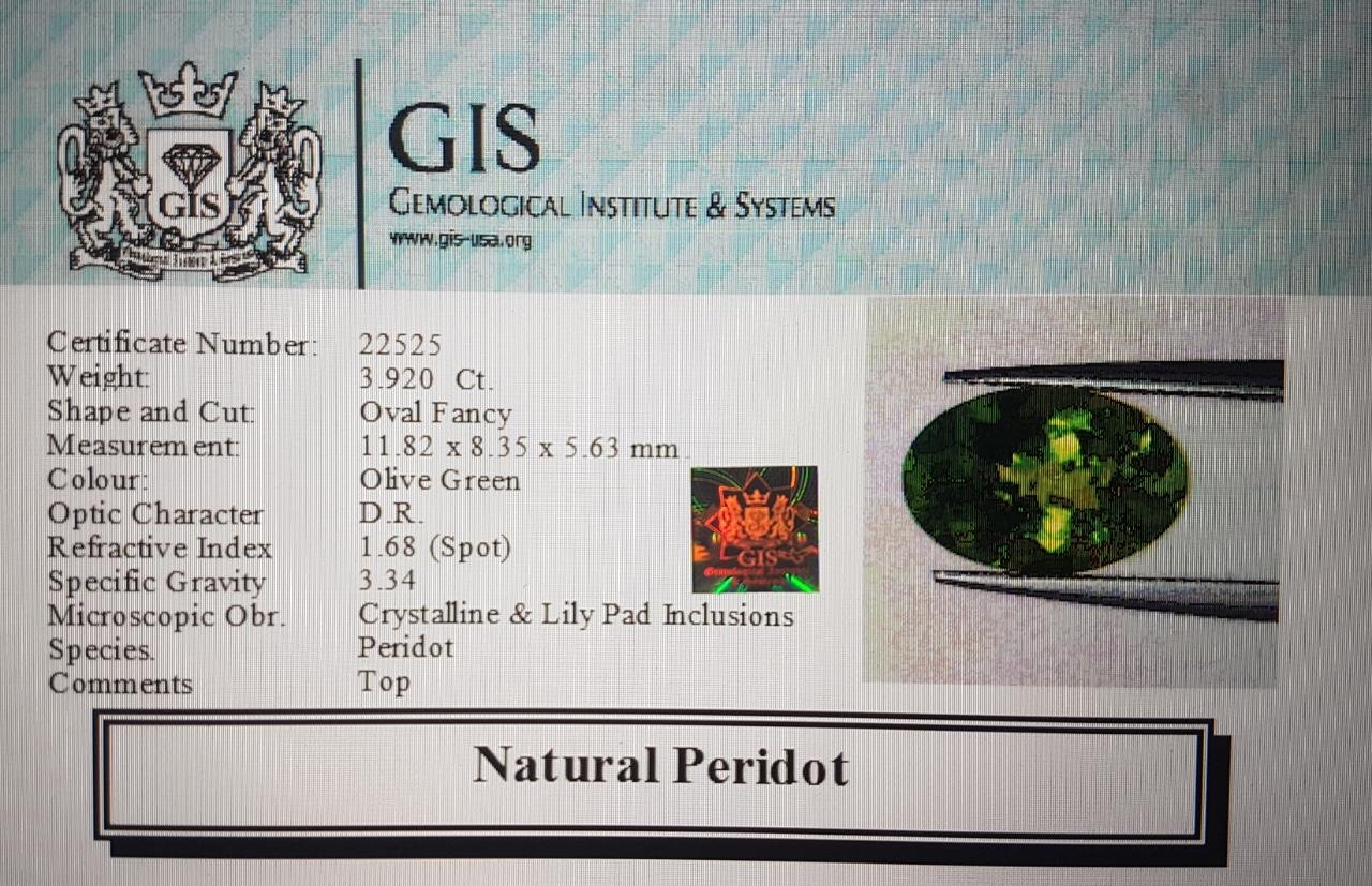 NPD361 4 Peridot 3.92 Ct.