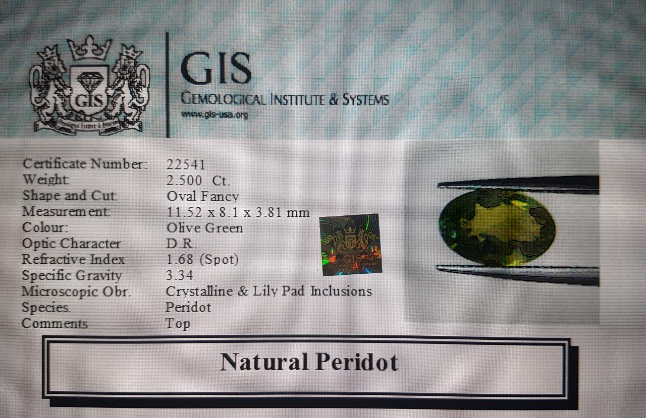 NPD377 4 Peridot 2.5 Ct.