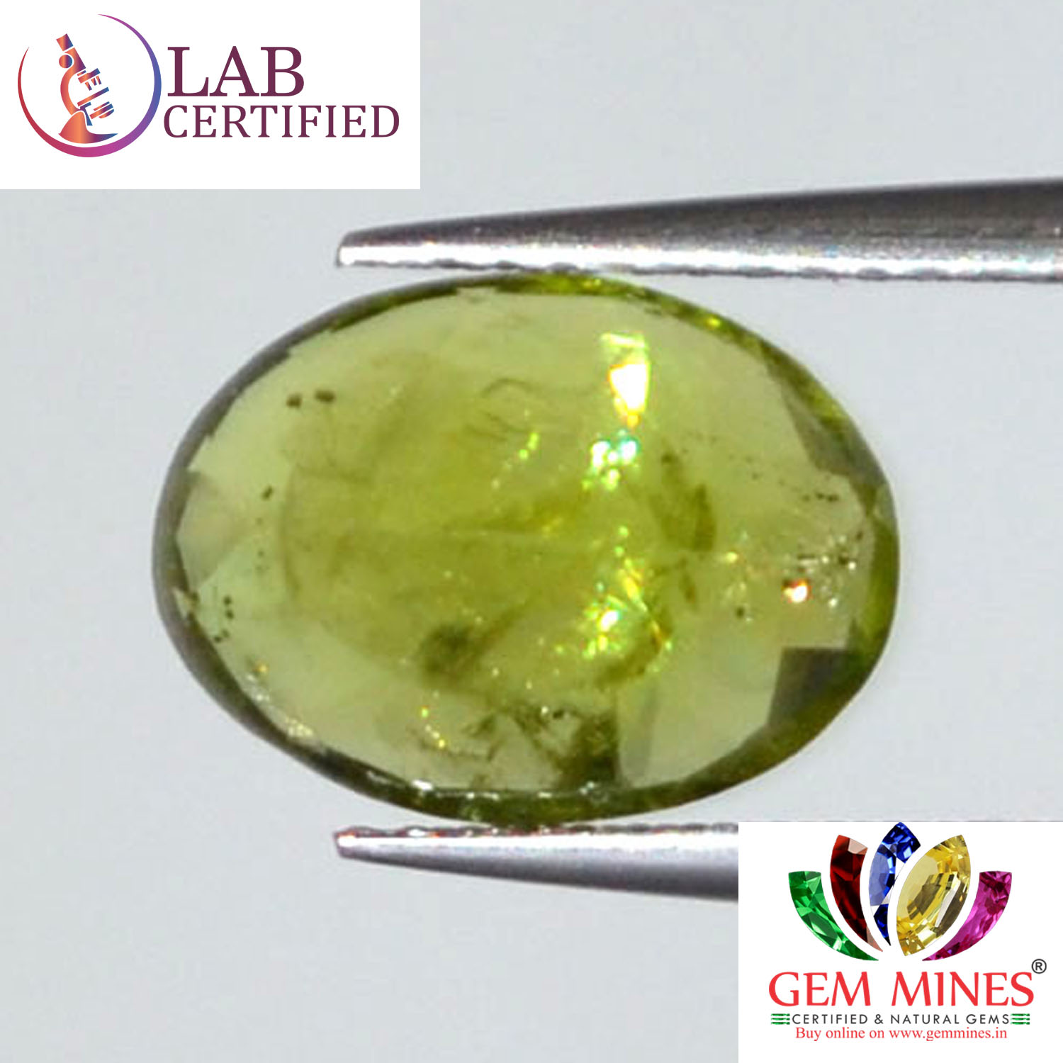 NPD385 2 Peridot 4.23 Ct.