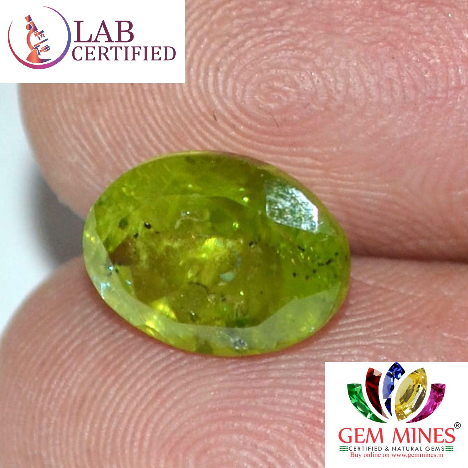 NPD385 3 Peridot 4.23 Ct.