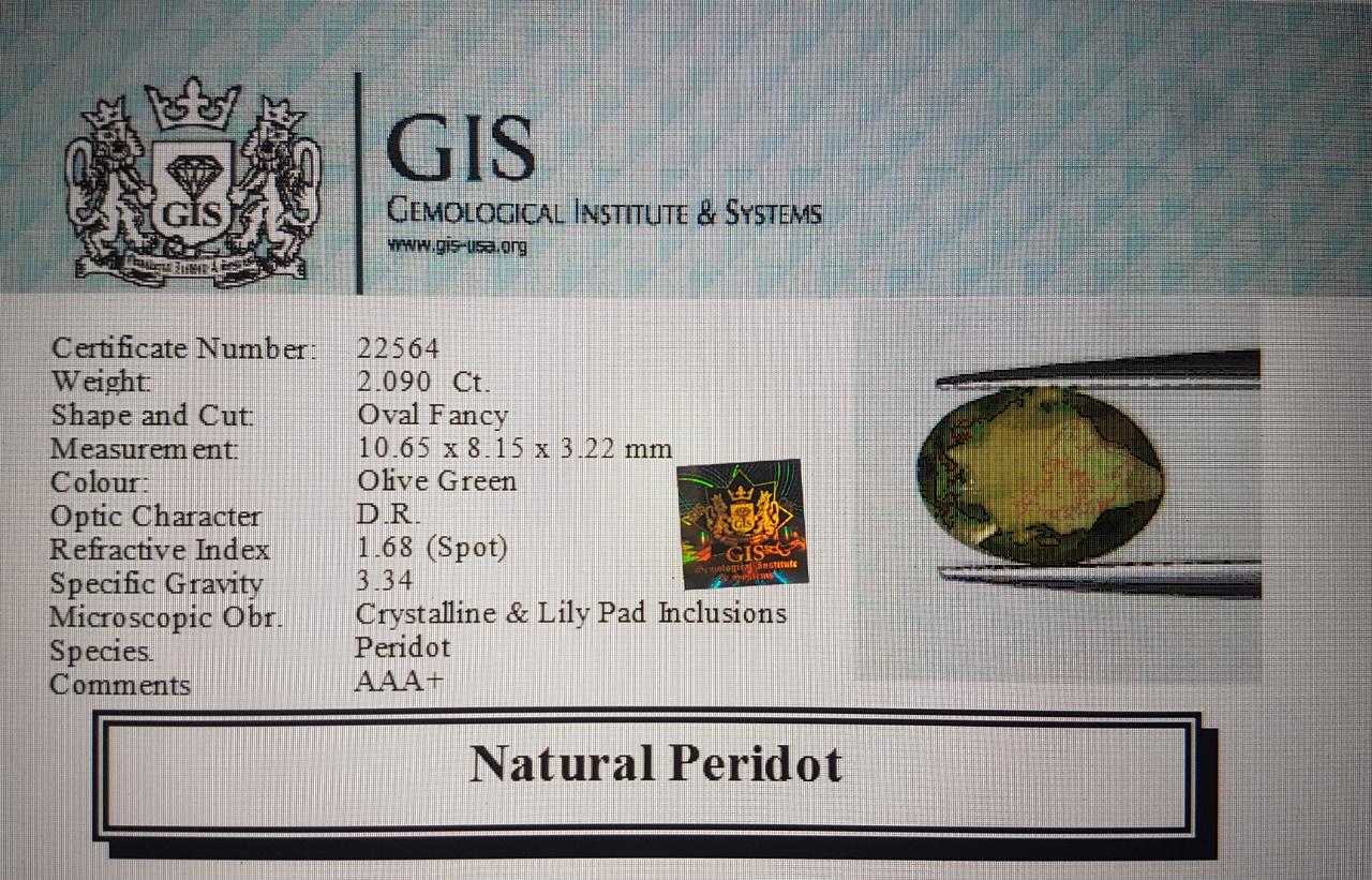 NPD400 4 Peridot 2.09 Ct.