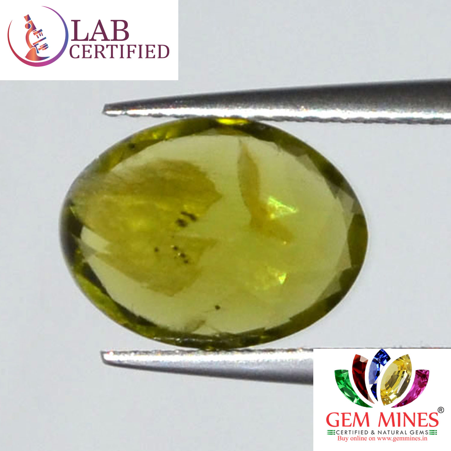 NPD407 2 Peridot 3.8 Ct.