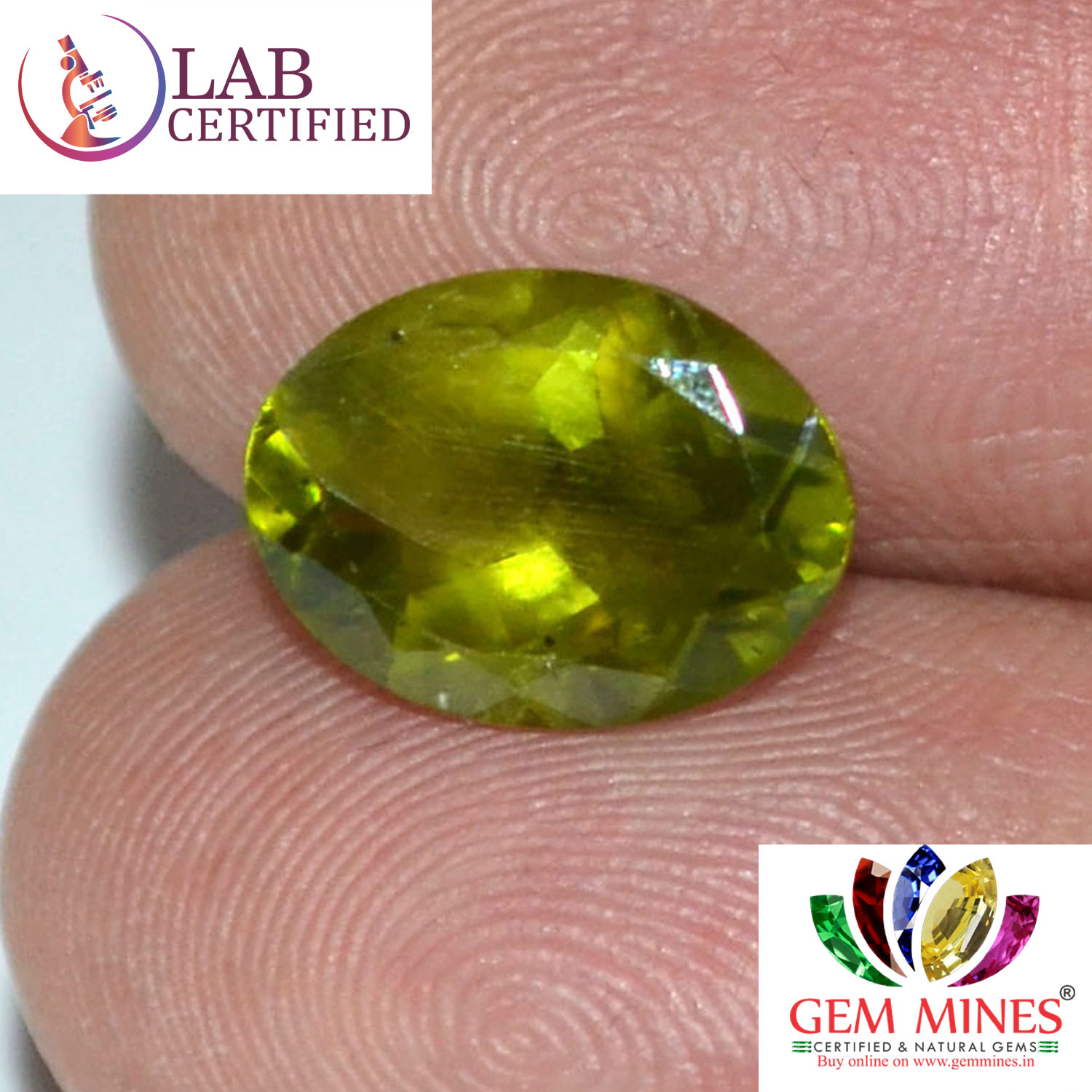 NPD407 3 Peridot 3.8 Ct.