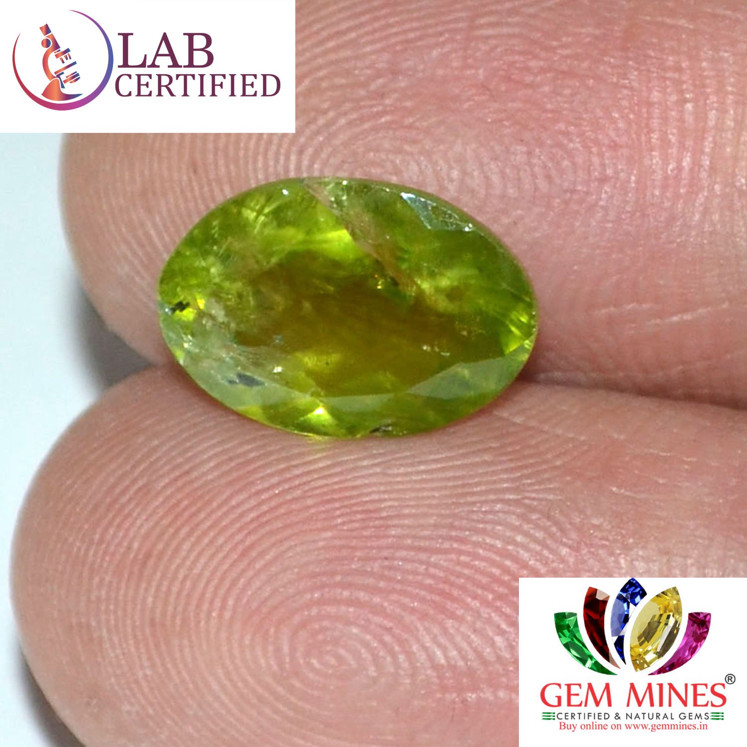 NPD412 3 Peridot 3.76 Ct.