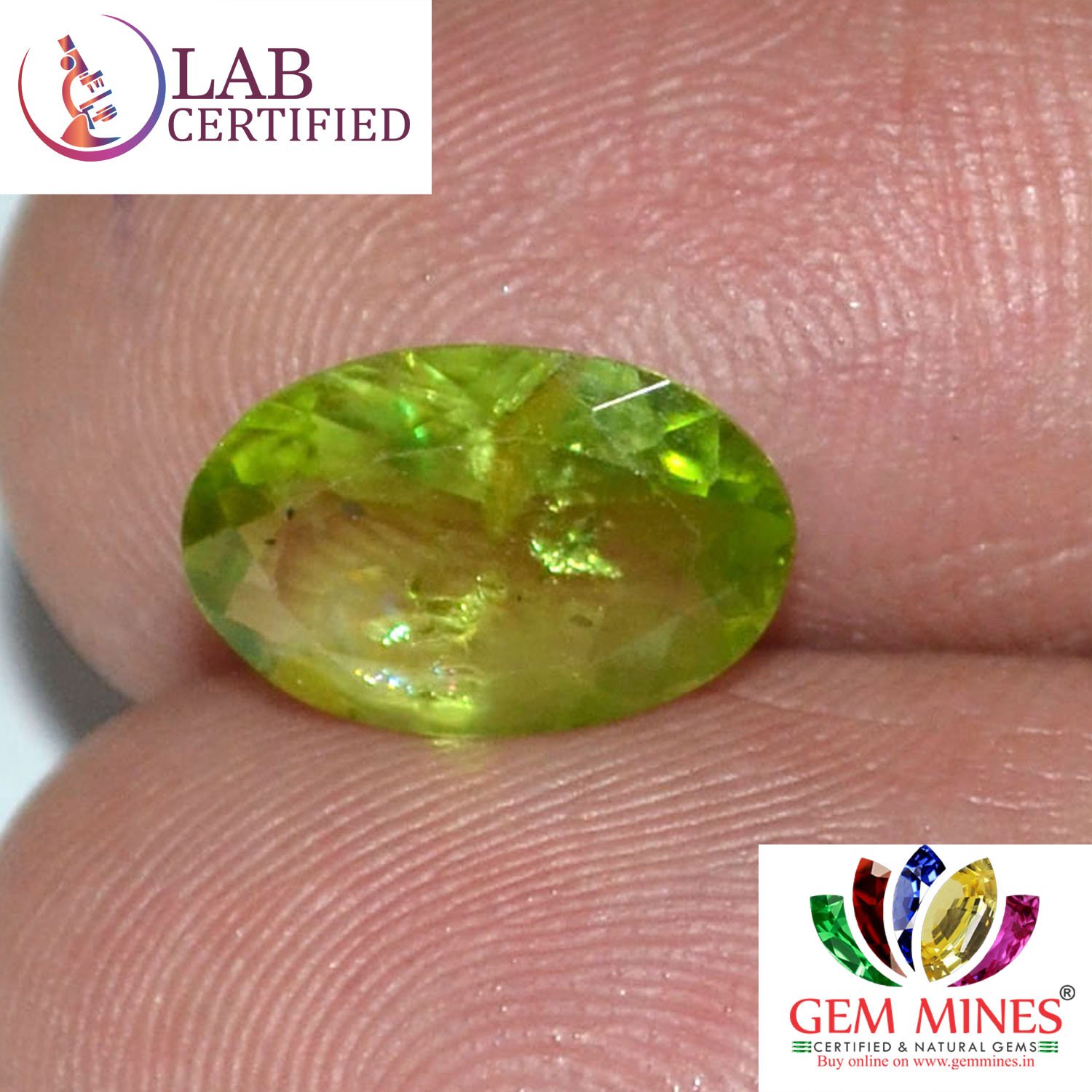 NPD417 3 Peridot 2.34 Ct.