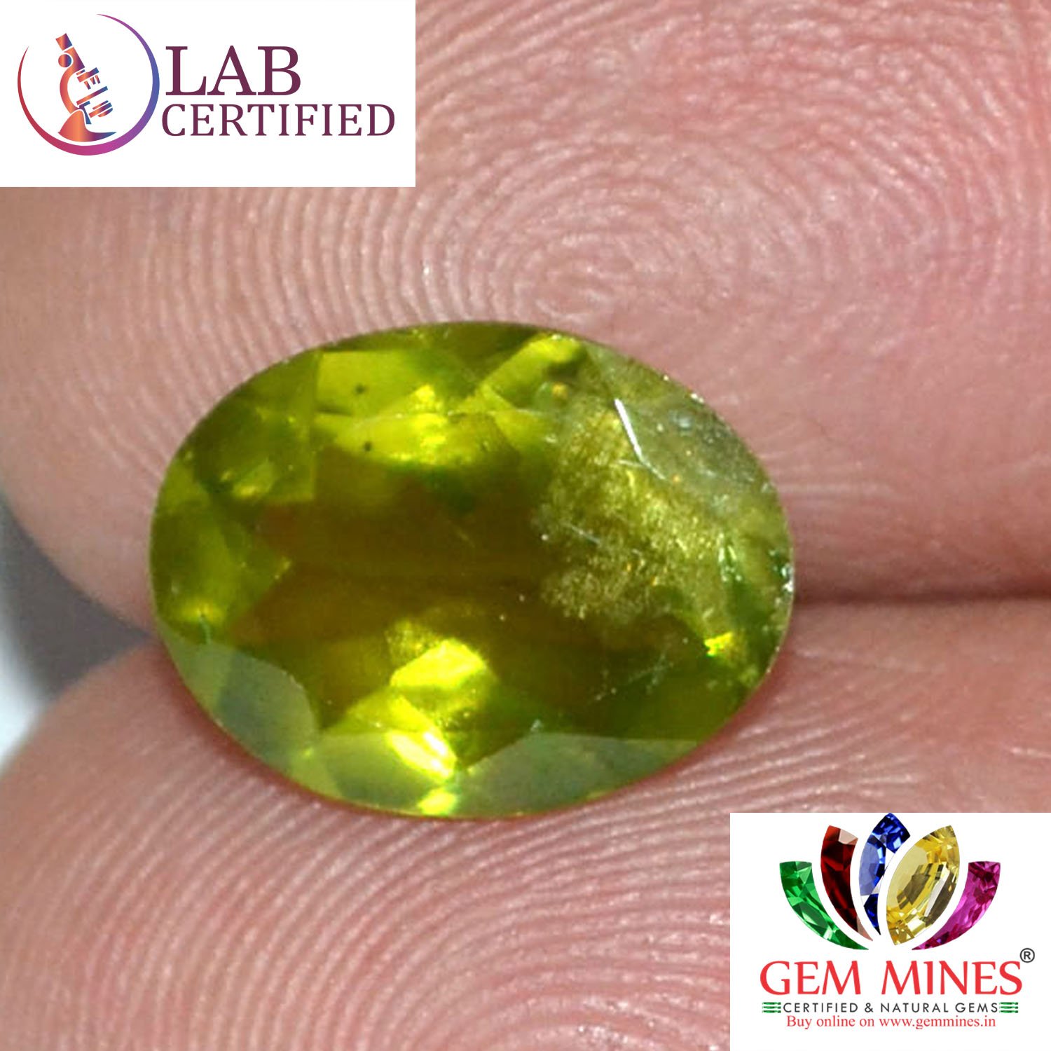 NPD420 3 Peridot 3.18 Ct.