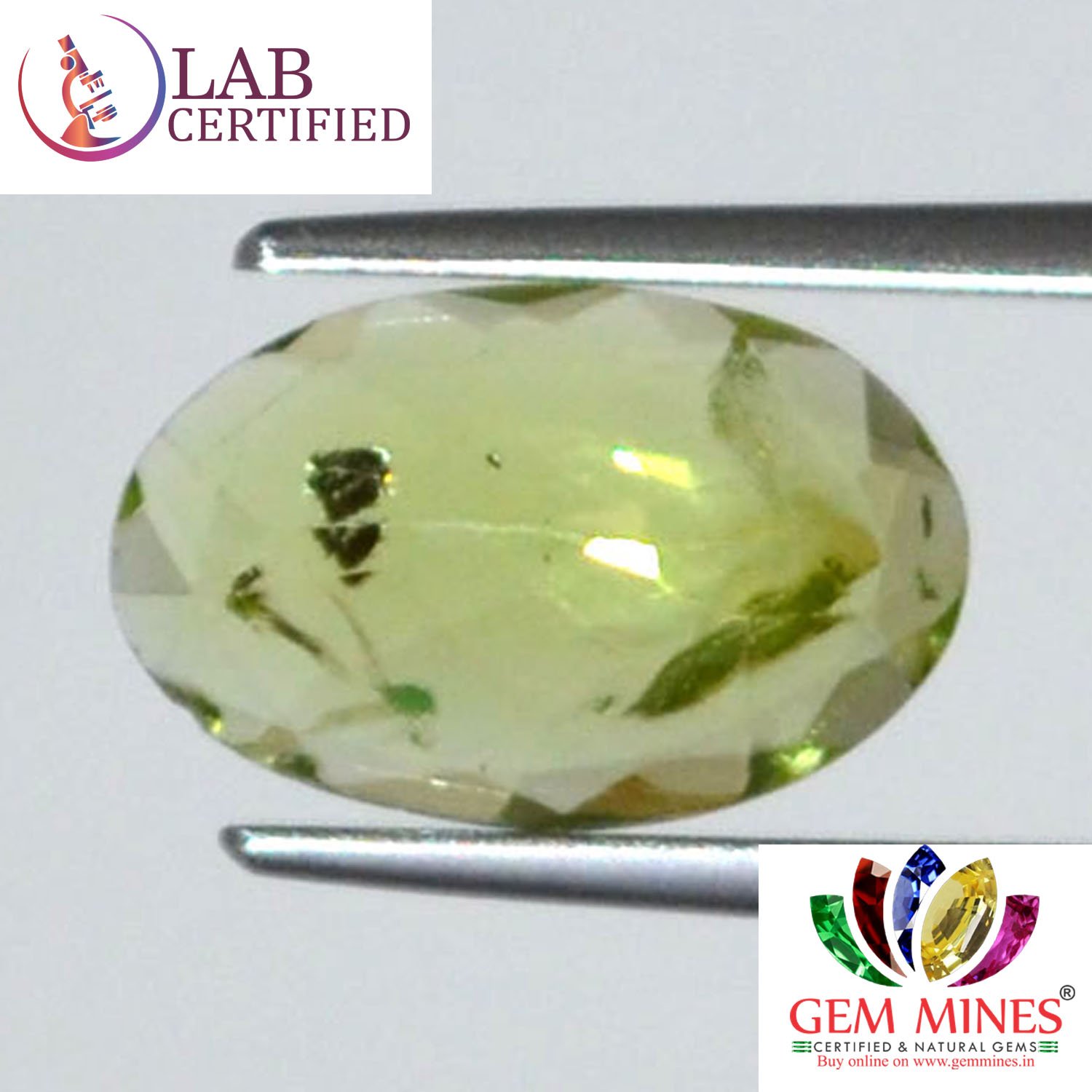 NPD421 2 Peridot 3.11 Ct.