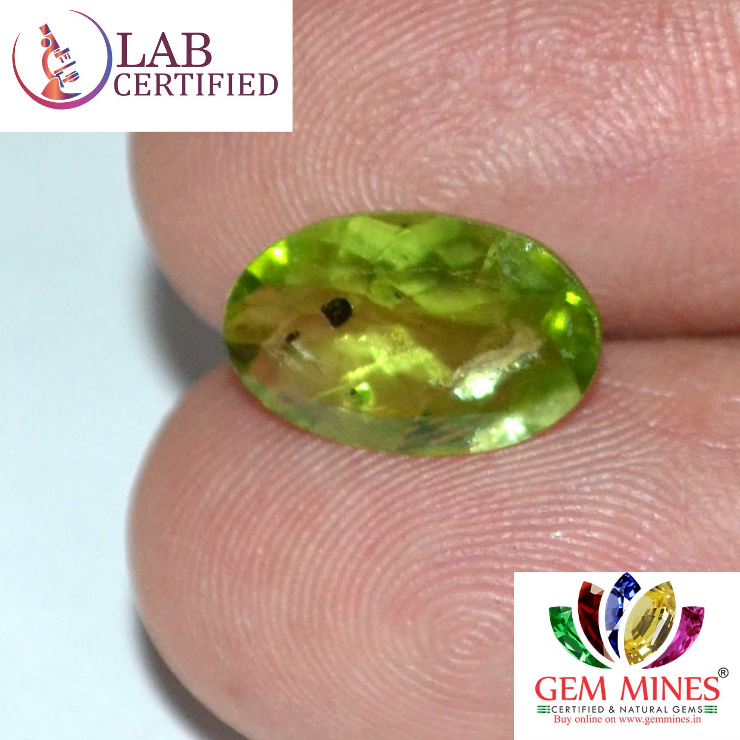NPD421 3 Peridot 3.11 Ct.