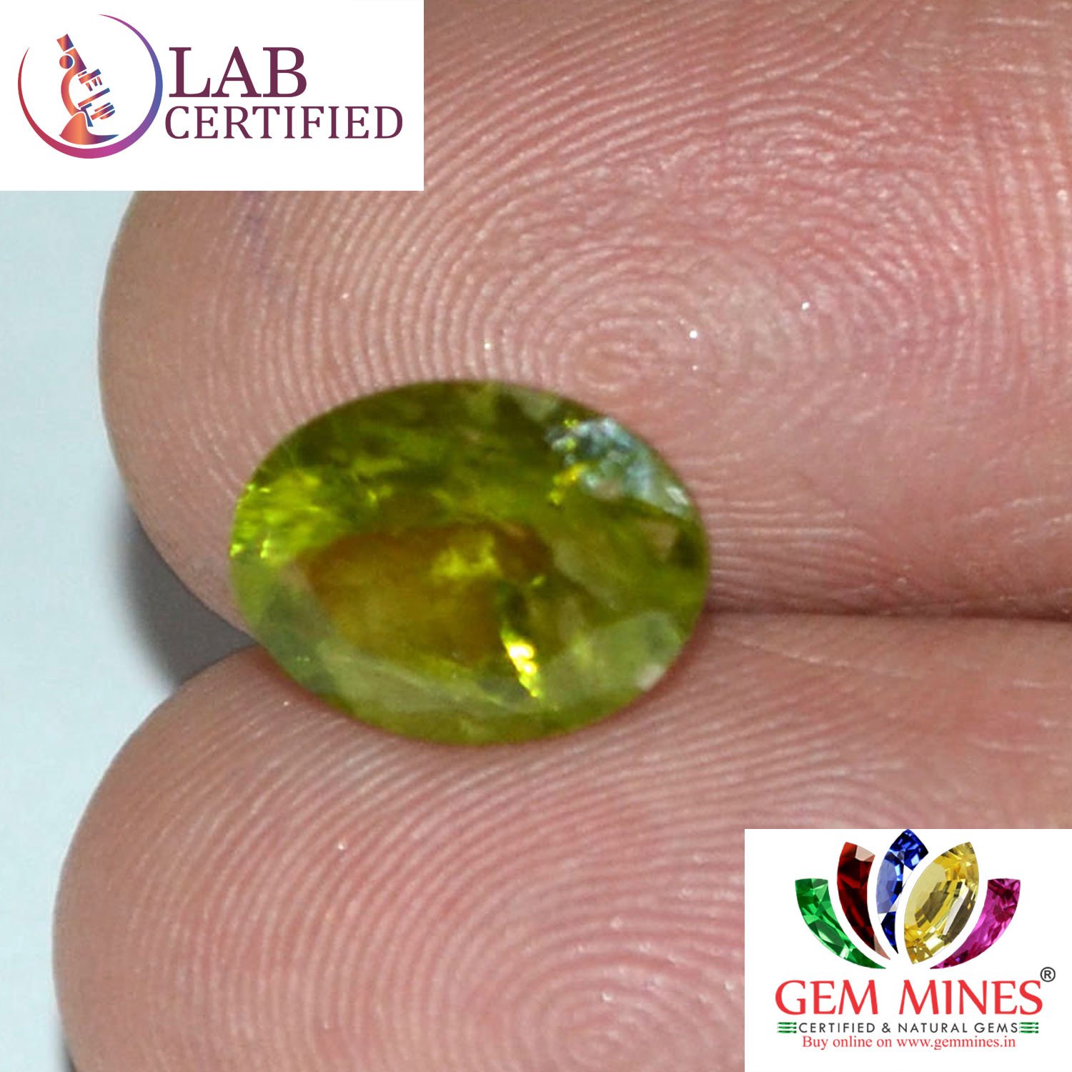 NPD423 3 Peridot 2.84 Ct.