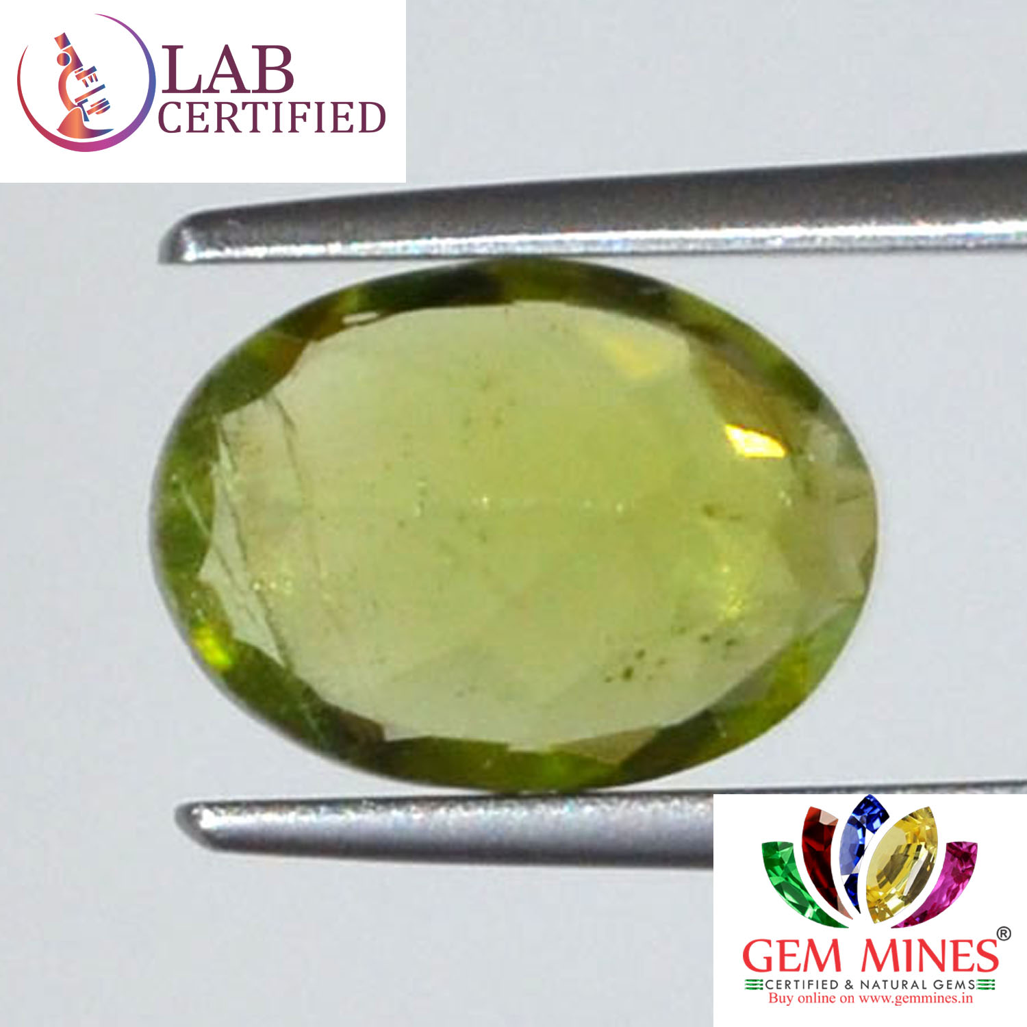 NPD427 2 Peridot 3.14 Ct.