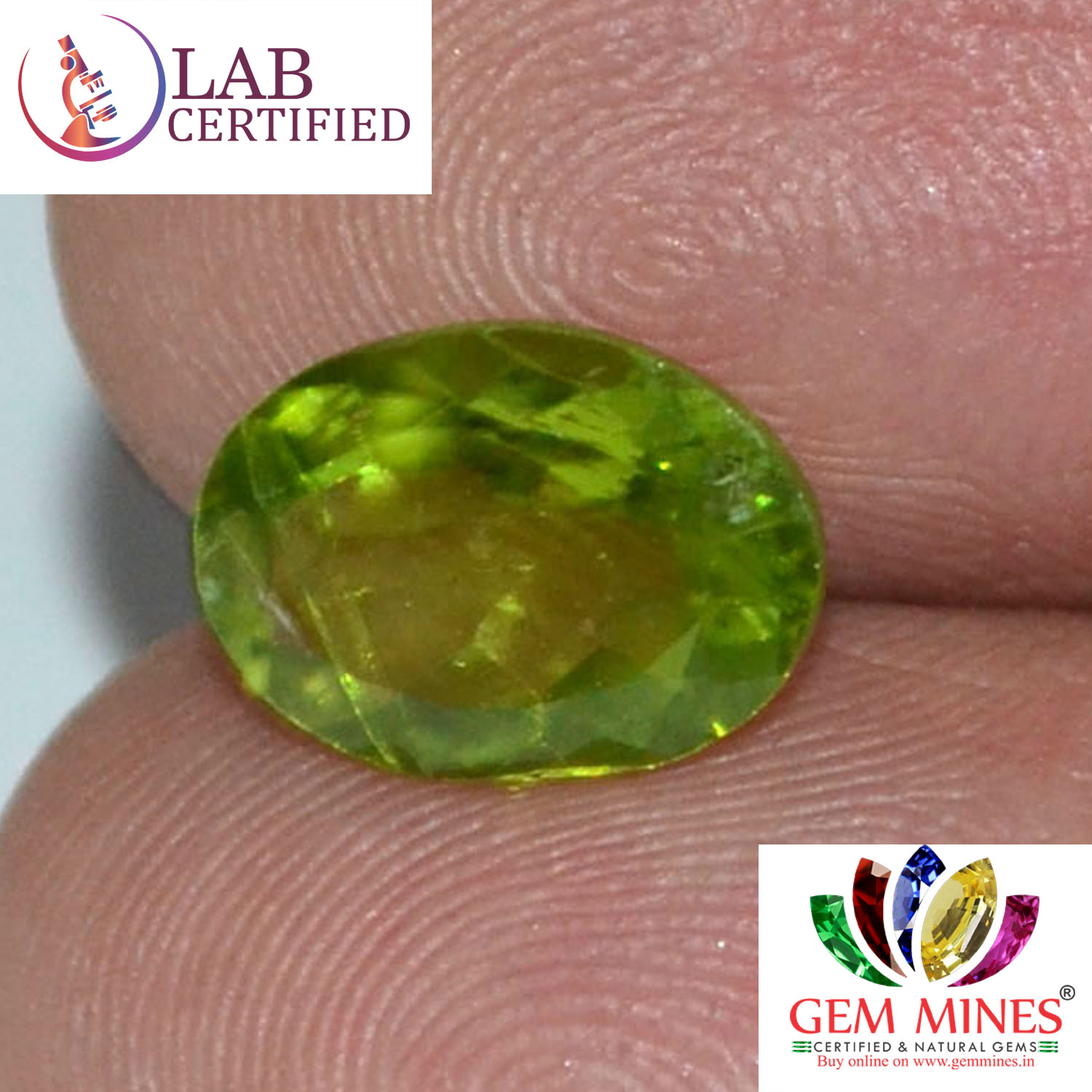 NPD427 3 Peridot 3.14 Ct.