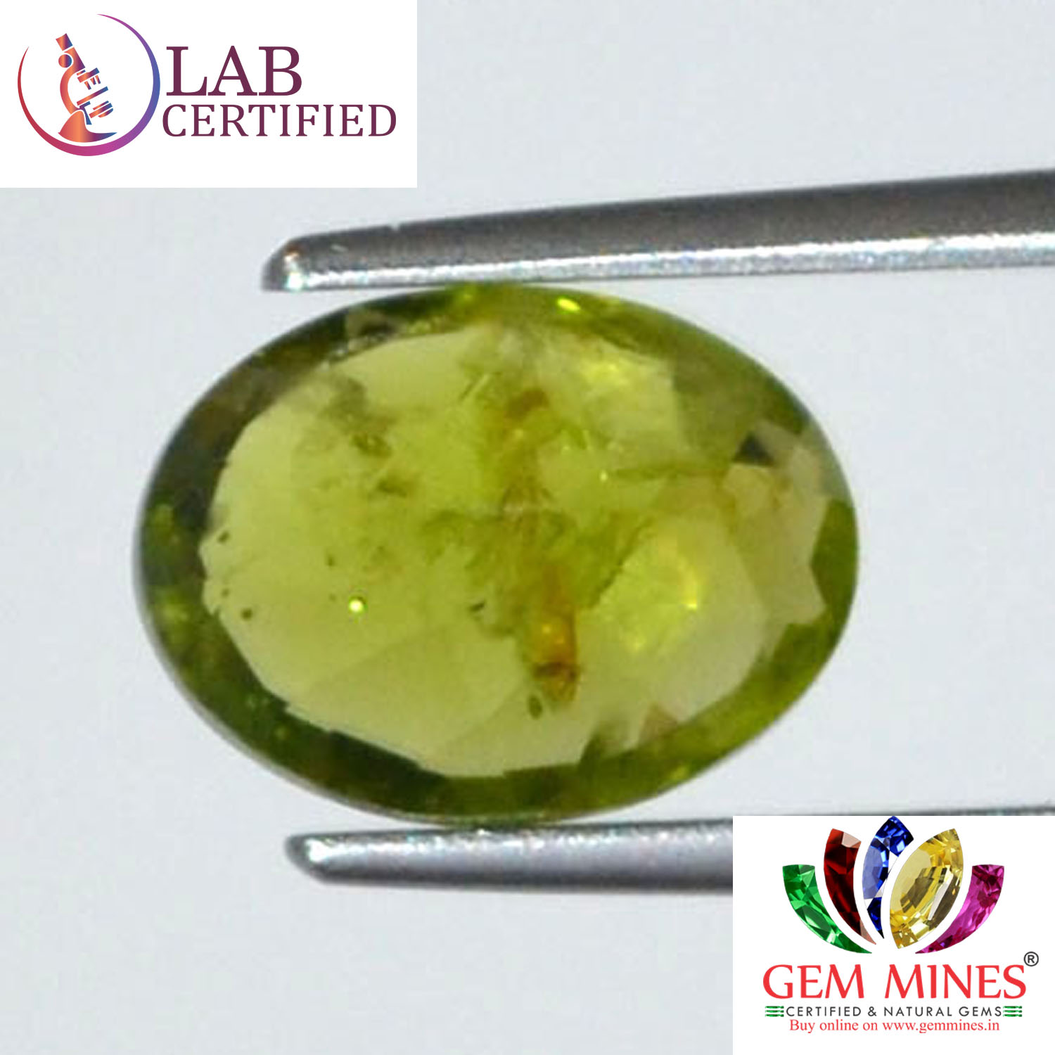 NPD429 2 Peridot 3.46 Ct.