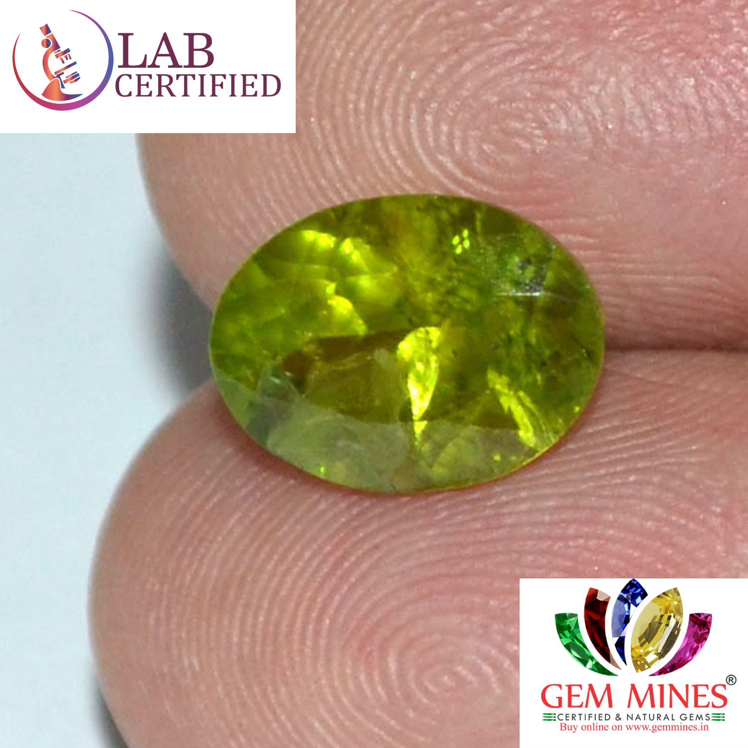 NPD429 3 Peridot 3.46 Ct.