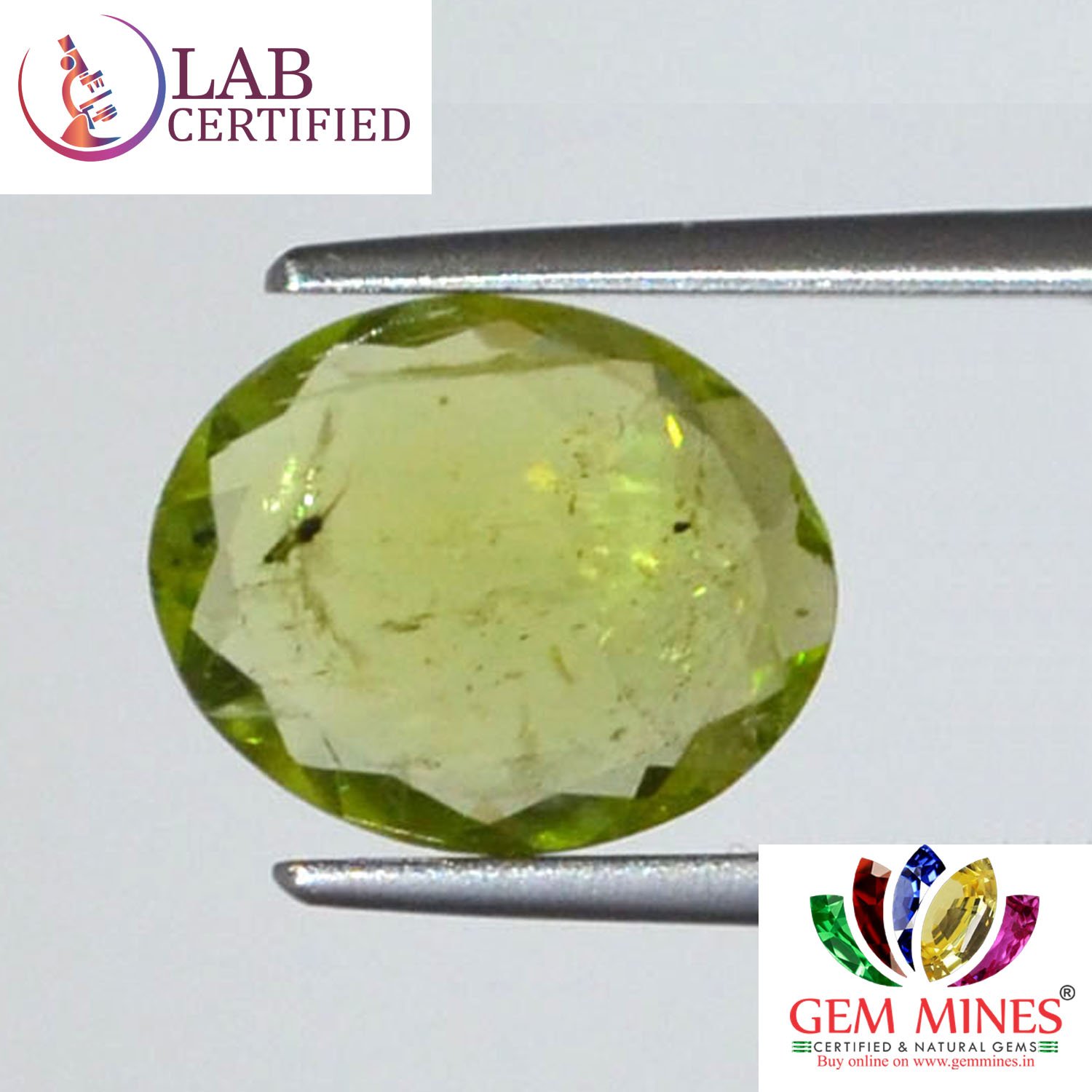 NPD438 2 Peridot 3.18 Ct.