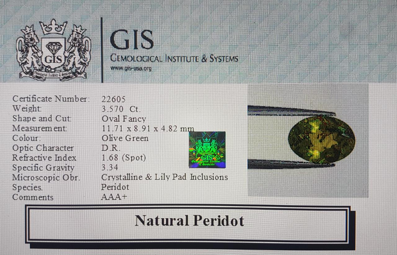 Peridot 3.57 Ct. 5 NPD441 4 Peridot 3.57 Ct.