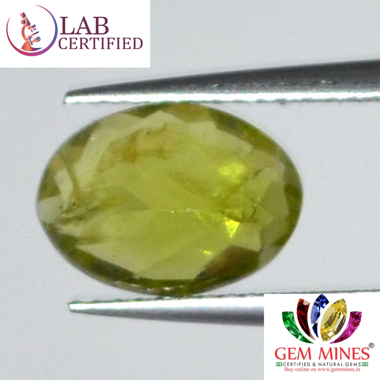 NPD465 2 Peridot 2.98 Ct.