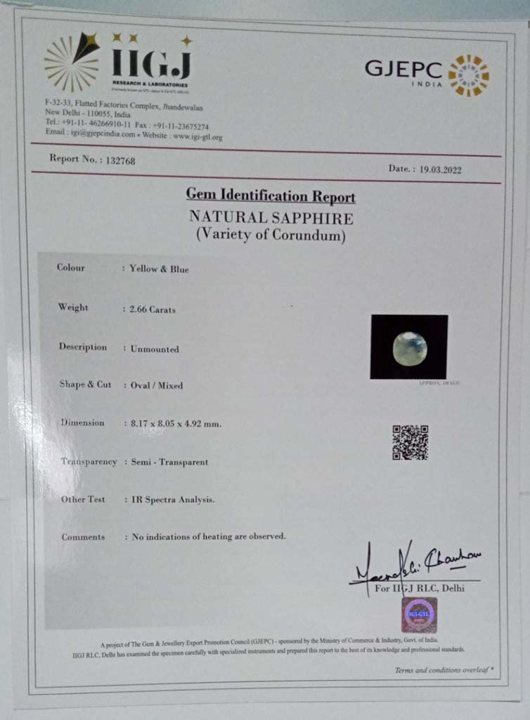 Sapphire 2.66 Ct. 5 NSP739 4 Sapphire 2.66 Ct.
