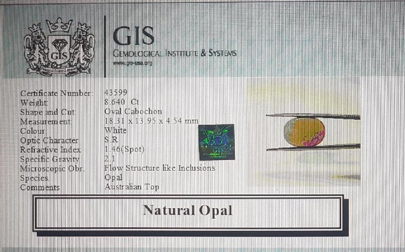Opal 8.64 Ct.