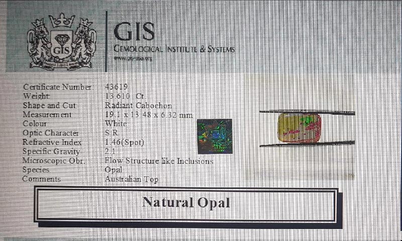 Opal 13.61 Ct.