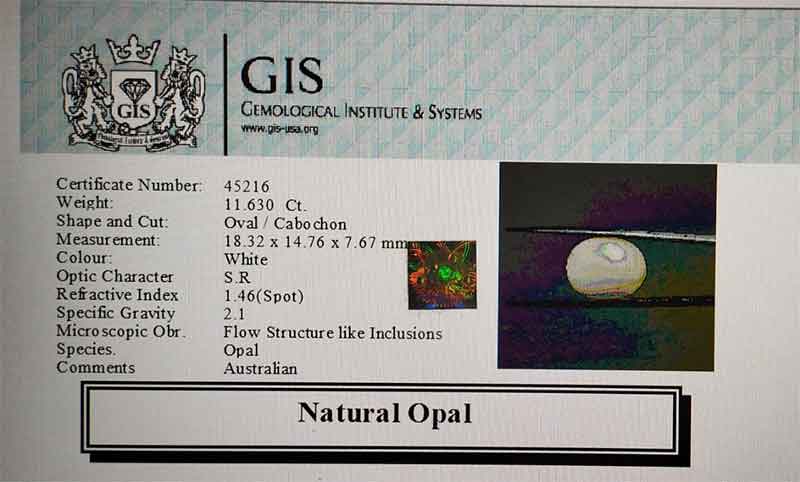 Opal 11.63 Ct.