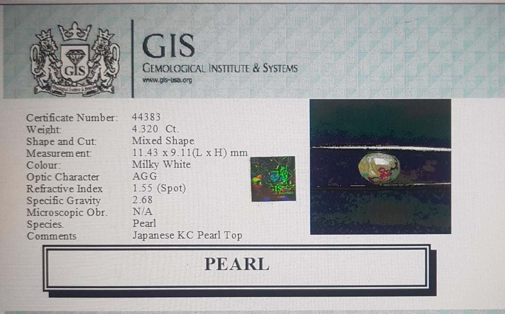 PRL2354 4 PEARL 4.32 Ct.