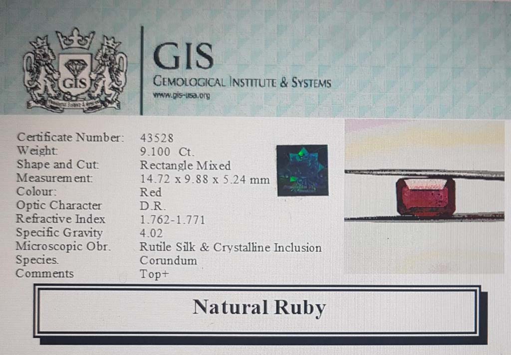 Ruby 9.1 Ct.