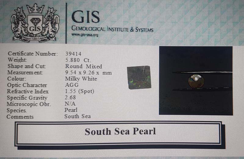 South Sea Pearl 5.88 Ct.