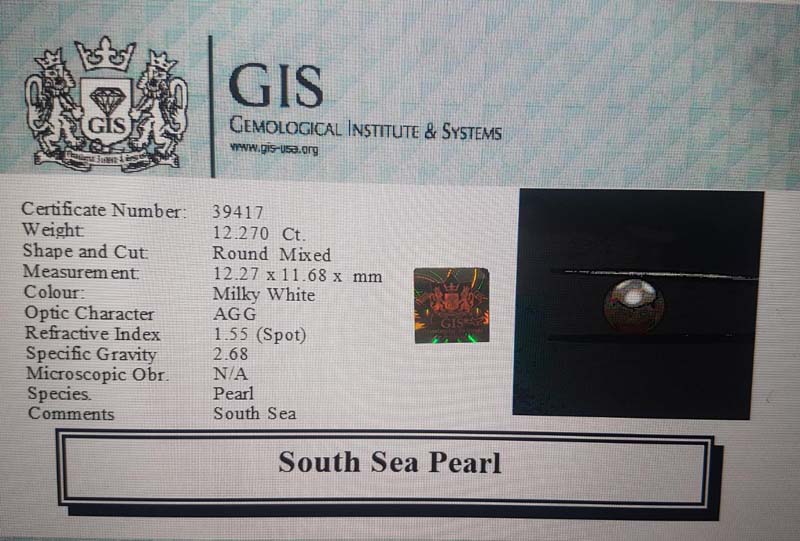 South Sea Pearl 12.27 Ct.